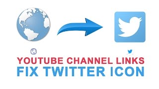 Fix Twitter Icon On Youtube Channel