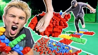 MEGA LEGO HOPSCOTCH! *PAINFUL GAME*