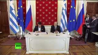 Point de presse conjoint de Vladimir Poutine et Alexis Tsipras