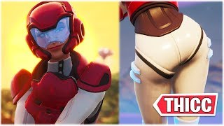 THICC "ROX" SKIN (STAGE 5) SHOWCASED WITH HOT DANCE EMOTES ?❤️ Fortnite