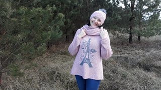 Джемпер  спицами "Париж". Шапка + снуд. Часть 3. Фотоальбом.
