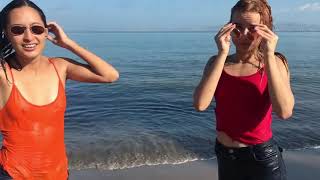 Beach Fun 3 - wetlook girl