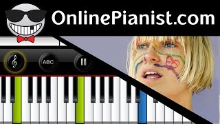 Sia - Chandelier - Piano Tutorial & Sheets (Easy Version)