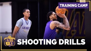 Lakers Training Camp Shooting Drills: Brandon Ingram, Jordan Clarkson