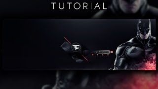 Dark Batman Twitter Header Tutorial | Photoshop CC
