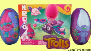 KRE O DreamWorks Trolls Poppy's Bug Adventure Chocolate Surprise Eggs Opening Fun Toys Kids