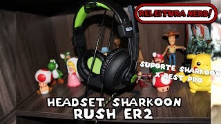 Headset Sharkoon Rush ER2 e Suporte Sharkoon X-Rest Pro - Análise e testes de áudio e microfone