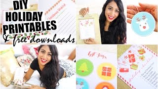 DIY Holiday Printables & Organization | FREE Downloads