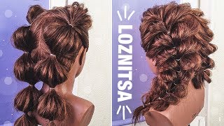 ПРОСТЫЕ ПРИЧЕСКИ для ДЕВОЧЕК на 1 сентября. Прически из Резиночек. Hairstyle for long hair.
