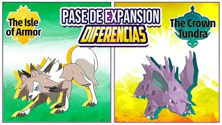 ? TODAS las *DIFERENCIAS* entre Isla de la Armadura y Nieves de la Corona - Pokémon Espada y Escudo