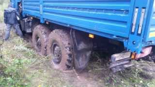 Вытягиваем КАМАЗ 43118