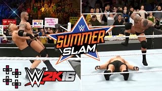 SummerSlam 2016: Brock Lesnar vs. Randy Orton — WWE 2K16 Match Sim