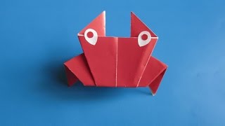 КРАБИК - Легкое Оригами для Детей из Бумаги Своими Руками. Видео для начинающих