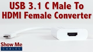 Easy To Use USB 3.1 Type C To HDMI Converter #23-226-002