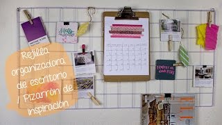 Organizador de escritorio / Pizarrón de inspiración – Colab. con Alediytips// BigCrafts