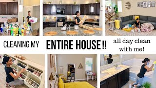 WHOLE HOUSE CLEANING MOTIVATION // ALL DAY CLEAN WITH ME // Jessica Tull cleaning