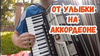 От улыбки станет всем светлей на Аккордеоне/ детские песенки