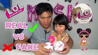 Fake vs Real - Review LOL Surprise Glitter Series