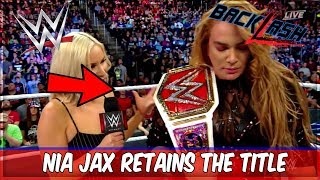WWE BACKLASH NIA JAX RETAINS RAW WOMENS CHAMPIONSHIP (WWE BACKLASH 2018 RESULTS)