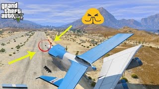 GTA 5 REAL LIFE MOD #214 PLANE CRASH CAUGHT ON CAMERA