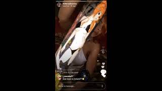 Adult film star Madison Ivy dresses up as the Fifth Element character for Halloween