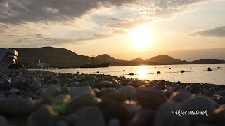 Море. Восход солнца. Рассвет. Шум волн. Морсколй бриз. Прибой.  Коктебель. Крым. Дзен.