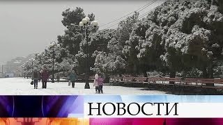 В Крыму объявлено штормовое предупреждение из-за непогоды.
