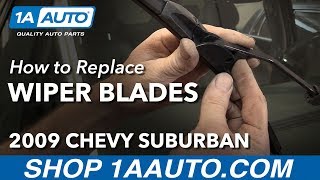 How to Install Replace Windshield Wiper Blades 2009 Chevy Suburban