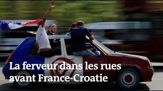 Coupe du monde 2018 : avant France-Croatie, la ferveur dans les rues de Paris