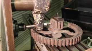 Repairing a Broken Gear Tooth Part 1 - Milling a Dovetail Slot on a Horizontal Milling Machine