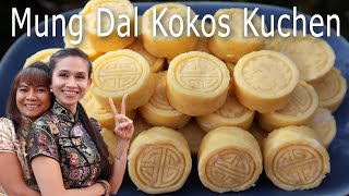 Mung Dal Kokos Kuchen | Ohne Backen Saftig | Vegan Dessert Rezept