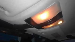 Как снять передний плафон и зеркало заднего вида  Mercedes
