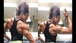 Female  Posing bodybulderI best Workout  2018 By Tracisa