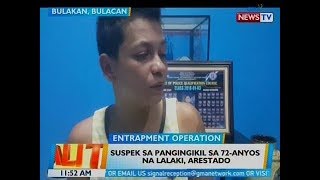 BT: Suspek sa pangingikil sa 72-anyos na lalaki, arestado sa Bulakan, Bulacan