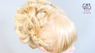 ピアノコンクール用：華やかアップヘアアレンジ