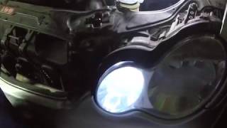 Как самостоятельно заменить габаритные лампы Mercedes W203
