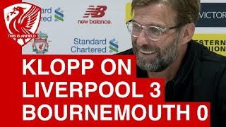 Jurgen Klopp Post-Match Press Conference | Liverpool 3-0 Bournemouth