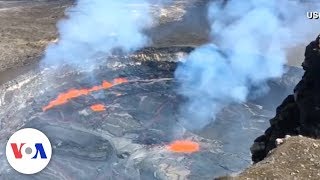 Kilauea volcano eruption: Watch incredible footage of lava lake