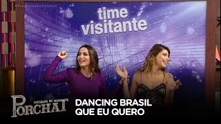 Franciele Grossi e Carla Prata avaliam participantes em desafio
