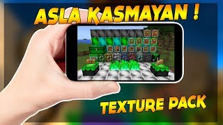 HİÇ BİR TELEFONDA KASMAYAN TEXTURE PACK ! - Minecraft Pocket Edition 1.1