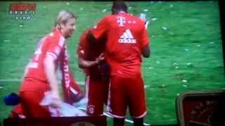 Bayern de Munique CAMPEÃO ALEMÃO um pouco da festa pela tv ESPNbr