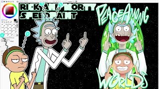 Peace Among Worlds | Rick and Morty [speedpaint]
