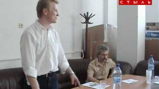 Сустрэча з В.Рымашэўскім у Гродна.