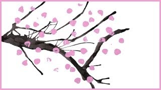 Comment peindre un cerisier japonais