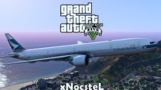 GTA 5 ● Cathay Pacific Boeing 777-300er ● Realistic Take Off & Landing in LSIA 1440p  60fps