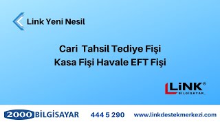 Yeni Nesil - Cari Tahsil Tediye Fişi Kasa Fişi Havale Eft Fişi - 2000bs
