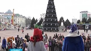 Все города и станицы края – в новогоднем убранстве