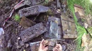 Коп по войне - схрон ящиков с патронами / Searching with Metal Detector