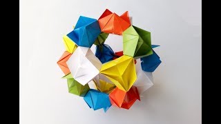 Кусудама Цветок оригами, Kusudama Origami flower