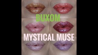 NEW!! MYSTICAL MUSE BY BUXOM COSMETICS REVIEW | LIVE SWATCHES| COMPARISON SWATCHES